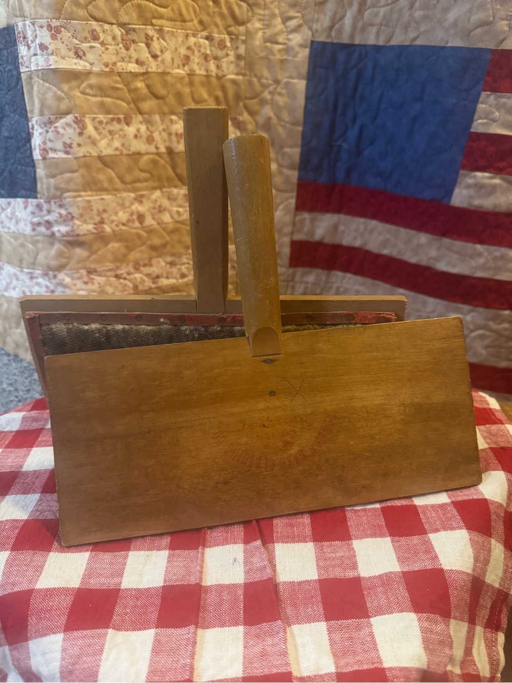 Vintage Wooden Handled Wool Cards  - Natural Wood